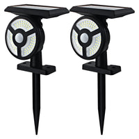 6 x Brand New OUSIDE LED solar lights with ground spike, dusk to dawn sensor garden spotlight with motion detector, IP67 waterproof 500LM 5200K solar lamps for outdoor garden, 3 light modes - RRP €185.88