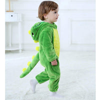 1 x RAW Customer Returns LOLANTA Baby Dinosaur Dragon Flannel Costume with Hood Christmas Birthday Gift for Toddler 4-5 Years, Green  - RRP €39.98