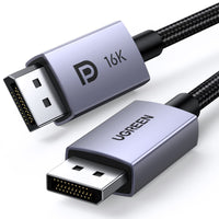 1 x RAW Customer Returns UGREEN DisplayPort 2.1 Cable DP 2.0 DP to DP Cable Supports 16K 30Hz 8K 60Hz 4K 240Hz 80Gbps HDR HDCP Compatible with Gaming Display, 2M - RRP €17.99