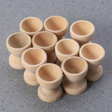 1 x RAW Customer Returns 24 pieces wooden egg cups for painting Easter eggs stand egg stand egg holder egg tray egg container egg cooker small cups egg steamer holder breakfast cup children s crafts Easter 2.5 cm  - RRP €22.89