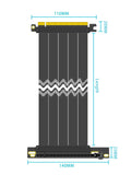 1 x RAW Customer Returns GLOTRENDS 300mm PCIe 4.0 X16 GPU Riser Cable, Female 90 Degree Angle, Compatible with Gen 4 GPUs, such as RTX4090-RTX3060, RX7900, RX6950XT-RX6500XT, etc PCIE40-X16-300MM-1890D  - RRP €41.72