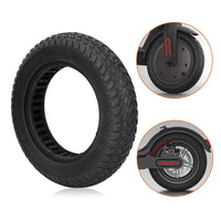 1 x RAW Customer Returns MAGT Tires for Electric Scooter, Explosion-proof Tire Durable Anti-Slip Rubber Solid Tire for 10 Inch Electric Scooter Black  - RRP €19.9