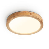 1 x RAW Customer Returns Baerolc LED ceiling light wood, 30CM round ceiling lamp LED lamp living room 20W 4500K neutral white ceiling light made of oak round wooden lamp for bedroom office kitchen children s room hallway balcony... - RRP €39.99