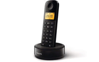 1 x RAW Customer Returns Cordless telephone D1601B 34, black refurbished  - RRP €25.33