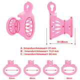 1 x RAW Customer Returns NAIXBTY Extra small resin chastity cage men s penis cage, 3D fish basket chastity belt penis cage set with 4 penis rings chastity cage device SM bondage extreme chastity sex toy for men - RRP €37.81