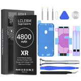 1 x RAW Customer Returns  4800mAh Battery for iPhone XR, LCLEBM New 0-Cycle Replacement Compatible With iPhone XR with Higher Capacity with Complete Repair Tools - RRP €15.99