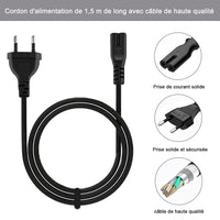 1 x RAW Customer Returns AUKEH 1.7Feet Power Cord Adapter Charger Line for Microsoft Surface book Pro 5 pro 4 Pro 3 Pro 2 Pro 1 Surface Dock Surface 2 Apple Mac Mini Apple TV 2 3 4 - RRP €21.6