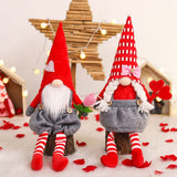 1 x Brand New Amosfun 2 Pieces Valentine s Day Plush GNOME Ornament GNOME Doll Decor Plush Gnomes Dwarf Ornaments GNOME Adornment for Valentine s Day - RRP €19.2