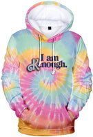 1 x RAW Customer Returns EUDOLAH Men Tie-Dye I am Kenough Hoodie with Pocket Trendy Letter Graphic Print Colorful Long Sleeve Sweatshirt 2 Blue,XL - RRP €30.48