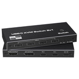 1 x RAW Customer Returns Tendak USB-C KVM Switch, 2 In 1 Out Type-C KVM Switch PC Computer USB-C KVM Switch with 4 USB 2.0 Ports Support 8K 60Hz, 4K 120Hz, 2 PC Share Mouse, Keyboard and DisplayPort HDMI Monitor - RRP €55.0