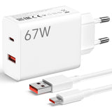 1 x RAW Customer Returns 67W USB Charger 25W PD Charger with USB C Cable 1M Fast Charger Turbo for Xiaomi 13T 13 Lite 12S Ultra 12 Lite 12X Pad 6 5,Redmi Note 13 12 11S 10 Pro,Mi 11 Ultra 11i 10T,POCO F5 X6 M6 X4 Pro - RRP €31.99