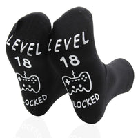 2 x Brand New RSHVSMS Gaming Socks for Men and Women, Super Funny Cotton Socks, Non-Slip Soft and Comfortable Creative Socks, Special Gifts for Young Gaming Enthusiasts Black  - RRP €21.16