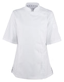 1 x RAW Customer Returns MEDANTA 1039 Chef s Jacket Ladies Short Sleeve Chef Jacket Workwear Catering White - RRP €52.67