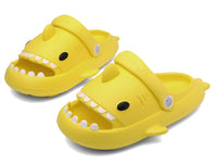 1 x RAW Customer Returns CELANDA Shark Slippers for Boys Girls Shower Bathing Shoes Non-Slip Shark Sildes Slippers Cute Bath Slippers Children s Mules Soft Thick Sole Yellow Shark Size 26 27 EU - RRP €23.99