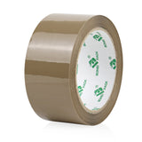 1 x RAW Customer Returns BOMEI PACK 3 rolls of parcel tape, adhesive tape, packaging tape, cardboard tape, 66 m x 48 mm, brown packaging material for parcels and boxes, packing tape with high adhesive strength in professional quality - RRP €12.1