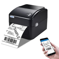 1 x RAW Customer Returns vretti label printer DHL label printer, label printer Bluetooth label printer thermal shipping label printer desktop label printing for Amazon, Shopify, Ebay, DPD, DHL, UPS, Royal Mail - RRP €119.99