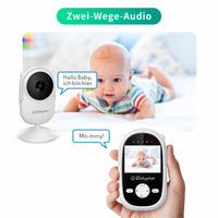 1 x RAW Customer Returns Babystar Baby Monitor with Camera and Night Vision, 2.4 GHz Wireless Video Baby Monitor with Rechargeable Battery, Two-Way Talk, 2.4 Inch Screen, ECO Mode, Lullabies - RRP €49.99