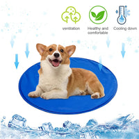 2 x Brand New Cooling Mat Dog Round, Cooling Mat Gel for Cats, Dog Cooling Mat Self-Cooling, Cooling Blanket for Pets Washable, Cooling Mat Pet Mat Waterproof for Summer Indoor Outdoor Camping 70 cm  - RRP €50.4