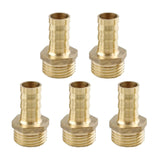 1 x Brand New 5pcs 1 2 Teeth Hose Fittings Adapter 10mm 1 2 Barb Hook for Air Hose Water Hose Gas Hose External Thread  - RRP €21.6