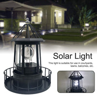 1 x RAW Customer Returns Amusingtao Solar Lighthouse, LED Solar Powered Lighthouse, 360 Degree Rotating Lamp, Lighthouse with Light, Solar Lights for Outdoor Garden Decoration, Garden Decoration Outdoor Maritime Decoration Outdoor - RRP €30.24