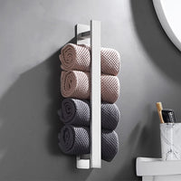 2 x Brand New Towel holder without drilling, towel rail self-adhesive towel ring 40 cm for bathroom, guest towels stainless steel wall holder bathroom accessories for bathroom - RRP €30.24