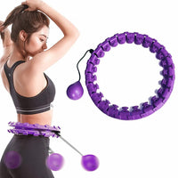 1 x RAW Customer Returns Smart Hula Hoop Adults, Fitness Hoop Tire with Adjustable Size, 360 Massage Smart Hoola Hoop with 24 Segments for Weight Loss, Does Not Fall Down - RRP €27.37