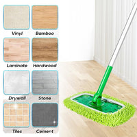 5 x Brand New Gohytal 8 Pieces for Swiffer Floor Cloths Cover Microfiber Set, Reusable Wet Floor Mop Cover Washable Microfiber Pads for Cleaning Surfaces Wooden Floors - RRP €90.7