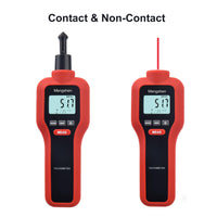 1 x RAW Customer Returns Mengshen TH522 Digital Tachometer, 2 in 1 Non-contact and Contact Speed Meter Rotation Tester - RRP €34.99