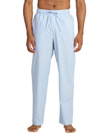 1 x RAW Customer Returns LAPASA Men s Checked Pajama Pants, Long Relaxation Pants, Lounge Pants, Leisure Pants M38 Warm, Cotton Light Blue White Stripes, X-Large - RRP €21.98