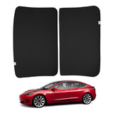 1 x RAW Customer Returns BASENOR Tesla Model Y glass roof sun protection with UV heat insulation cover gray set of 2 for 2020 2021 2022 2023 2024 Model Y - RRP €54.98