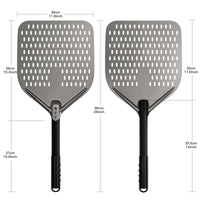 1 x RAW Customer Returns Ga HOMEFAVOR 12 inch pizza peel Perforated 8 inch pizza turner Pizza shovel made of anodized aluminum Pizza shovel with removable handle for oven Pizza oven - RRP €55.07