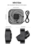 1 x RAW Customer Returns TOPK USB Fan 2 Pack Mini Table Fans Quiet Operation and Strong Airflow, 3 Speeds and 360 Rotating Head for Home Office Bedroom Table Desktop - RRP €19.7