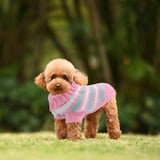 1 x Brand New Small Dog Sweater,Dog Sweater Small,Knitted Winter Dog Sweater,Warm Puppy Sweater Knitwear,Cat Turtleneck Sweater Knit,Welsh Corgi,Yorkshire Terrier,Chihuahua L, Pink  - RRP €20.4