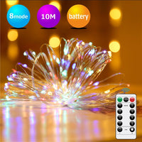 2 x RAW Customer Returns ZEEFO Colorful 20 m 200 LED fairy lights battery outdoor fairy lights for Christmas, bedroom, party, wedding - RRP €19.78