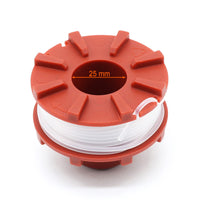 1 x RAW Customer Returns SWNKDG 6 pieces thread spools for Einhell lawn trimmer GE-CT 36 30 Li E Solo replacement thread spool length 8 m, diameter 2 mm  - RRP €21.99