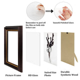 12 x Brand New PHILORN Photo Frames 10X15 CM Retro Style Wall and Tabletop Frames Set of 3 Solid Landscape Portrait Photo Frame with Transparent Glass DIY Home Decor - RRP €273.6