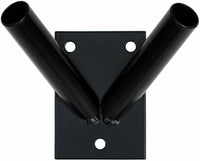 1 x RAW Customer Returns Flag holder flagpole holder flag wall holder flagpole flag flag double holder black - RRP €13.48