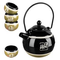 2 x Brand New Panbado Japanese stoneware tea set, includes 1 teapot 700 ml with 4 teacups 150 ml, gift for Christmas - RRP €60.48