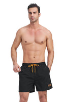 1 x RAW Customer Returns Ougelebo swimming trunks men s swimming shorts men s short quick-drying swimming trunks men s swimming trunks men s board shorts with zip pocket black XL - RRP €27.99