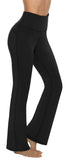 1 x RAW Customer Returns Persit women s flared trousers, yoga trousers, high waist leisure trousers, sports trousers, jazz pants, black - XL - RRP €18.0