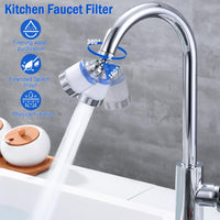 13 x Brand New Editable water filter for faucet, faucet extension, faucet filter, 360 rotatable faucet filter, faucet filter for home, with 4 pieces of cotton filter element, for faucets - RRP €265.2