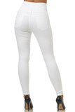 1 x RAW Customer Returns Elara Women s Jeans High Waist Push Up Skinny Fit Chunkyrayan 1166 White-40 L  - RRP €29.24