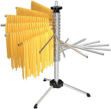 1 x RAW Customer Returns Tebery pasta dryer for up to 2.5kg pasta, 16 extendable rungs, integrated transport rod, foldable - spaghetti dryer, pasta dryer - RRP €21.17