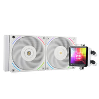 1 x RAW Customer Returns THERMALRIGHT Frozen Vision 240 White Liquid CPU Water Cooler with 120mm PWM Fan, 2.88 Inch Square IPS LCD Screen, Computer Water Cooler for AMD AM4 AM5, Intel 1700 1150 1151 1200 2011 - RRP €113.9