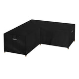 1 x RAW Customer Returns Dokon L-Shaped Garden Furniture Cover Waterproof Heavy Duty 600D Oxford Fabric Winterproof Windproof UV Resistant Protective Cover for Lounge Furniture L Shape, Corner Sofa with Ventilation Holes 250x250x110cm  - RRP €43.36