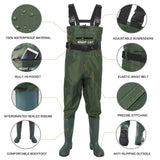 1 x Brand New Night Cat Waterproof Fishing Waders for Men Women Hunting Fishing Agriculture Work,Green,44 EU - RRP €50.99