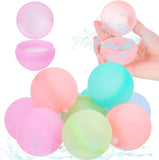 1 x Brand New Reusable Water Bomb, 10pcs Refillable Water Balloons for Kids and Adults, New Reusable Silicone Balloons for Summer Pool, Water Balloons Without Magnet - RRP €20.4