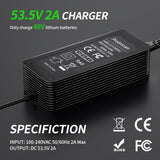 1 x RAW Customer Returns Prodrocam 53.5V 2A charger for NIU KQi3, 46.8V battery charger for NIU KQi3 Pro KQi3 Max KQi3 Sport KQi2 Pro electric scooter accessories - RRP €25.0