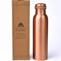 1 x RAW Customer Returns RAJRANG BRINGING RAJASTHAN TO YOU Copper Water Bottle 34 oz Leak Proof Designer Vessel Ayurveda Health Jug for Sports Fitness Yoga 1000 ml - RRP €24.58