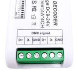 1 x RAW Customer Returns RGBW 4 Channel DMX Decoder, Mini16A RGB RGBW LED Strip Controller DMX 512 Decoder Dimmer Driver for RGBW RGB LED Strip Module DC9-24V - RRP €18.14